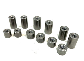 Bung King Weld-In Threaded Bung Assortment, Metric, 12 Pieces, 1018 Mild Steel Frame Fabrication Part Bung King