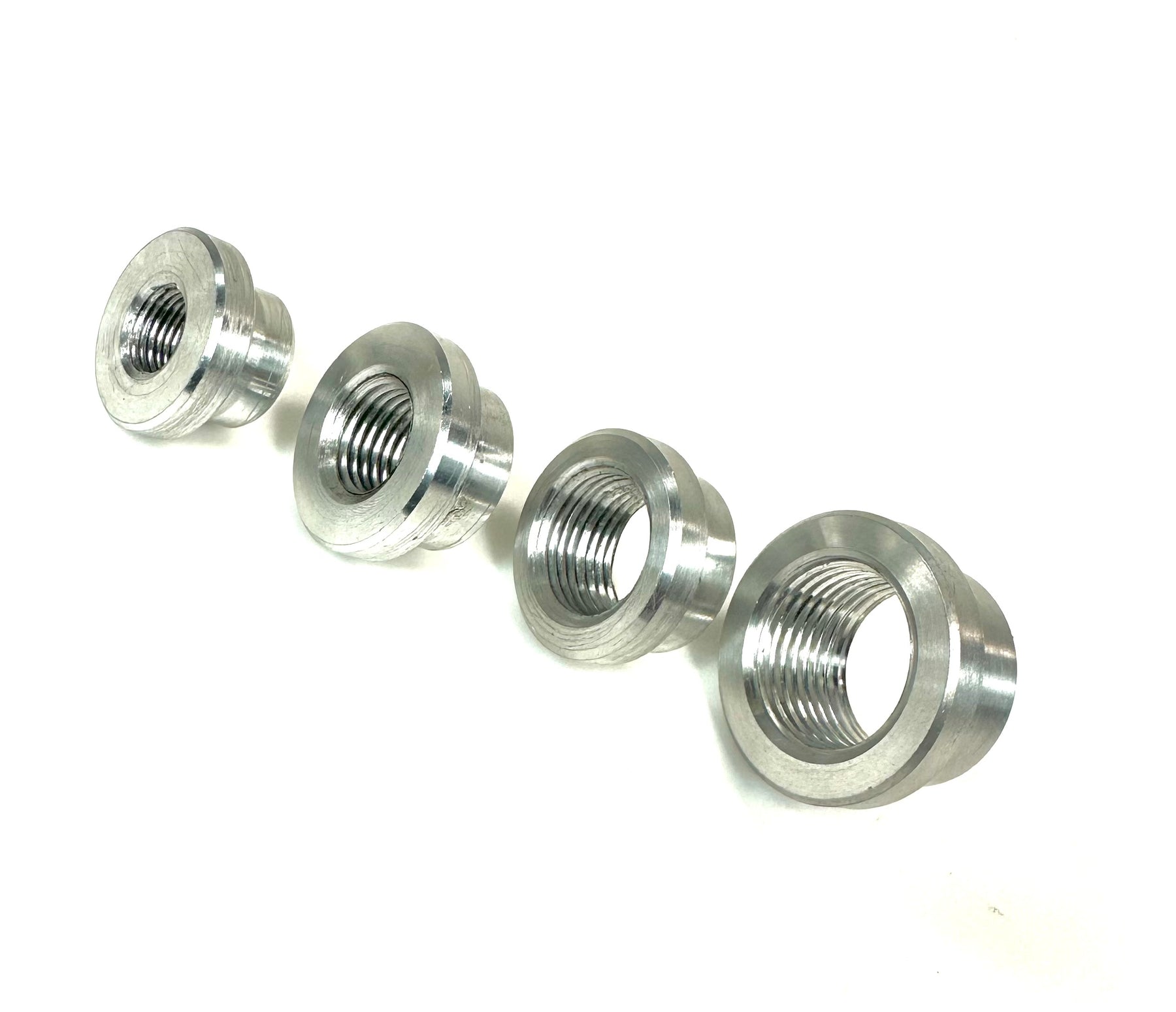 Bung King Stepped NPT Weld-In Bung, 6061-T6 Aluminum Petcock Adapter & Tank Bung Bung King