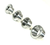 Bung King Stepped NPT Weld-In Bung, 6061-T6 Aluminum Petcock Adapter & Tank Bung Bung King