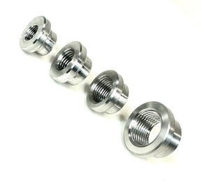 Bung King Stepped NPT Weld-In Bung, 6061-T6 Aluminum Petcock Adapter & Tank Bung Bung King