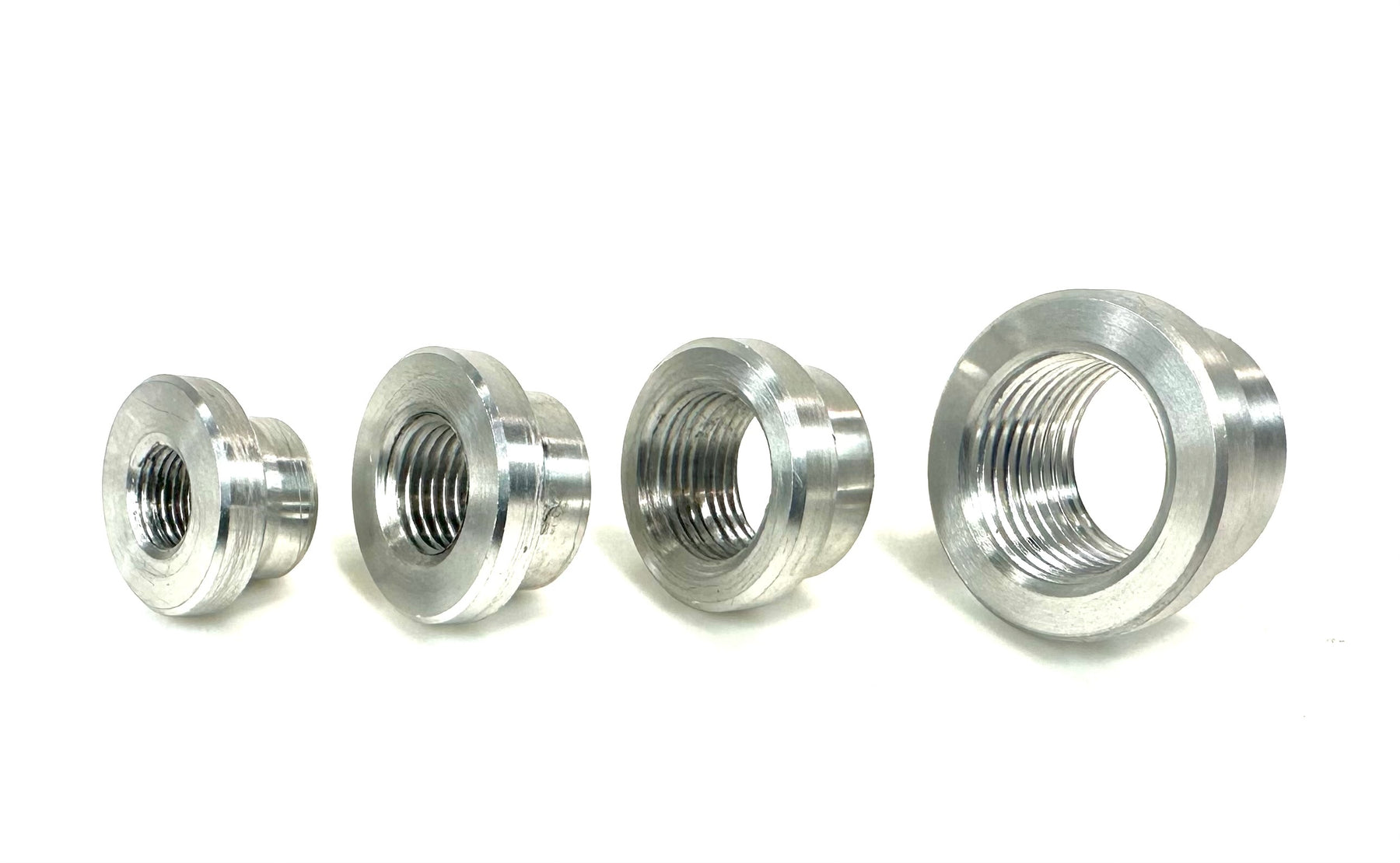 Bung King Stepped NPT Weld-In Bung, 6061-T6 Aluminum Petcock Adapter & Tank Bung Bung King