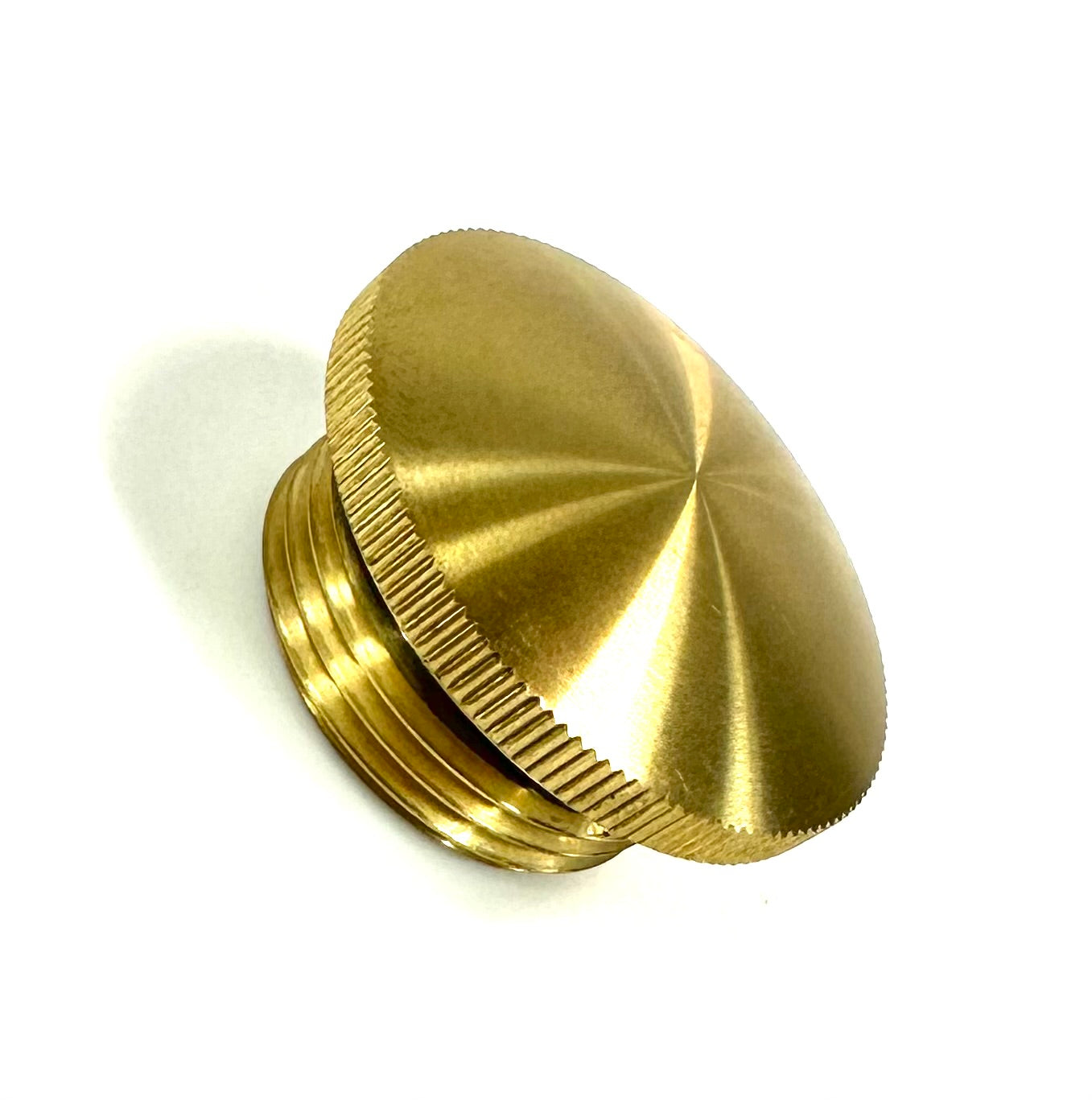Bung King Brass Oil / Filler Cap, Non-Vented, 1-1/4"-12 Thread Oil Tank Plug & Cap Bung King
