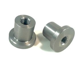 Bung King Wide Flange Stepped Handlebar Bung, 1/2"-13, 1018 Mild Steel Frame Fabrication Part Bung King