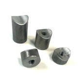 Bung King Coped Weld-On Threaded Bung for 1-1/4" Tube, 1" OD, 3/8"-16, 1018 Mild Steel Frame Fabrication Part Bung King