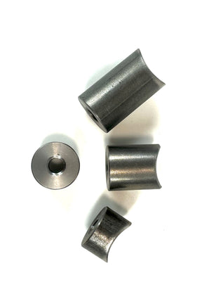 Bung King Coped Weld-On Threaded Bung for 1-1/4" Tube, 3/4" OD, Mild Steel Frame Fabrication Part Bung King