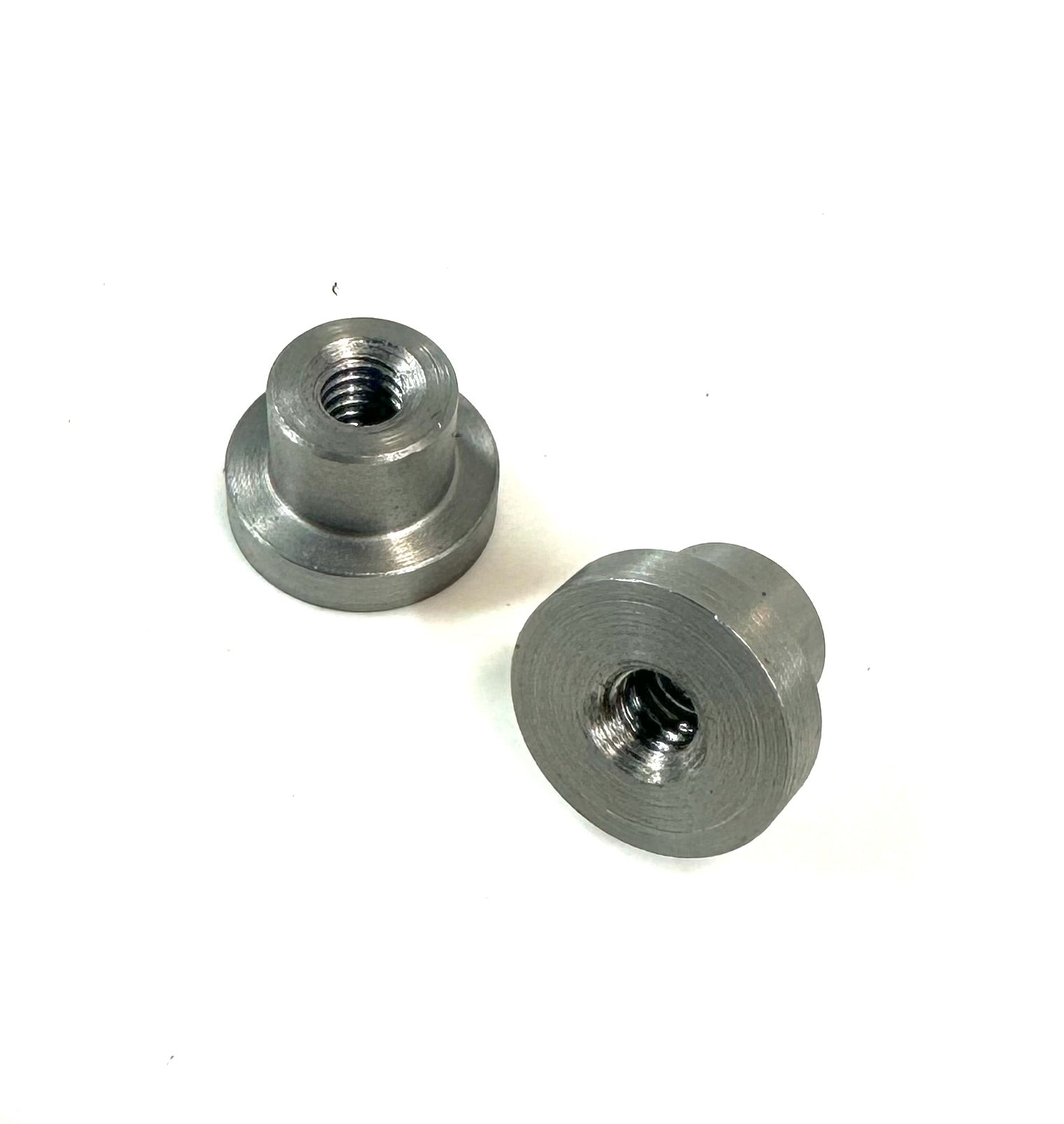 Bung King Stepped Weld-On Threaded Thru Bung, 1018 Mild Steel Frame Fabrication Part Bung King