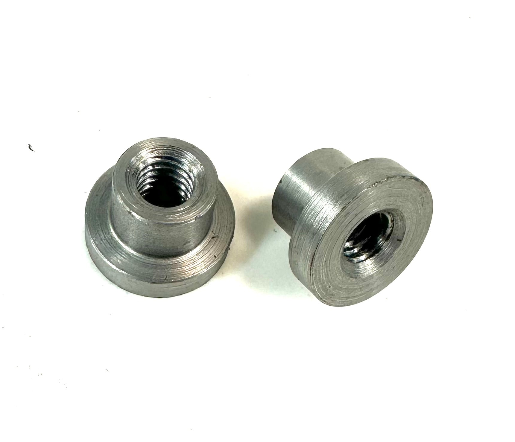 Bung King Stepped Weld-On Threaded Thru Bung, 1018 Mild Steel Frame Fabrication Part Bung King