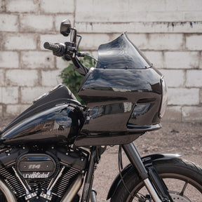 9" Flare® Windshield, Solid Black - FXRP style fairings