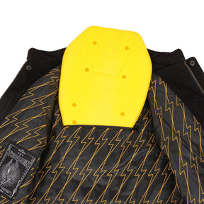 Kanan Vest Leather & Denim, Black