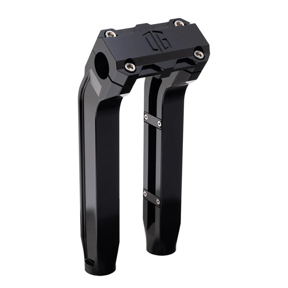 Og 10.5" Pull Back Risers Original Garage Moto Standard OG Top Clamp Black Black