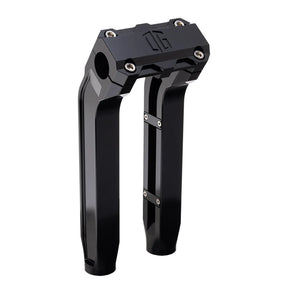 Og 10.5" Pull Back Risers Original Garage Moto Standard OG Top Clamp Black Black