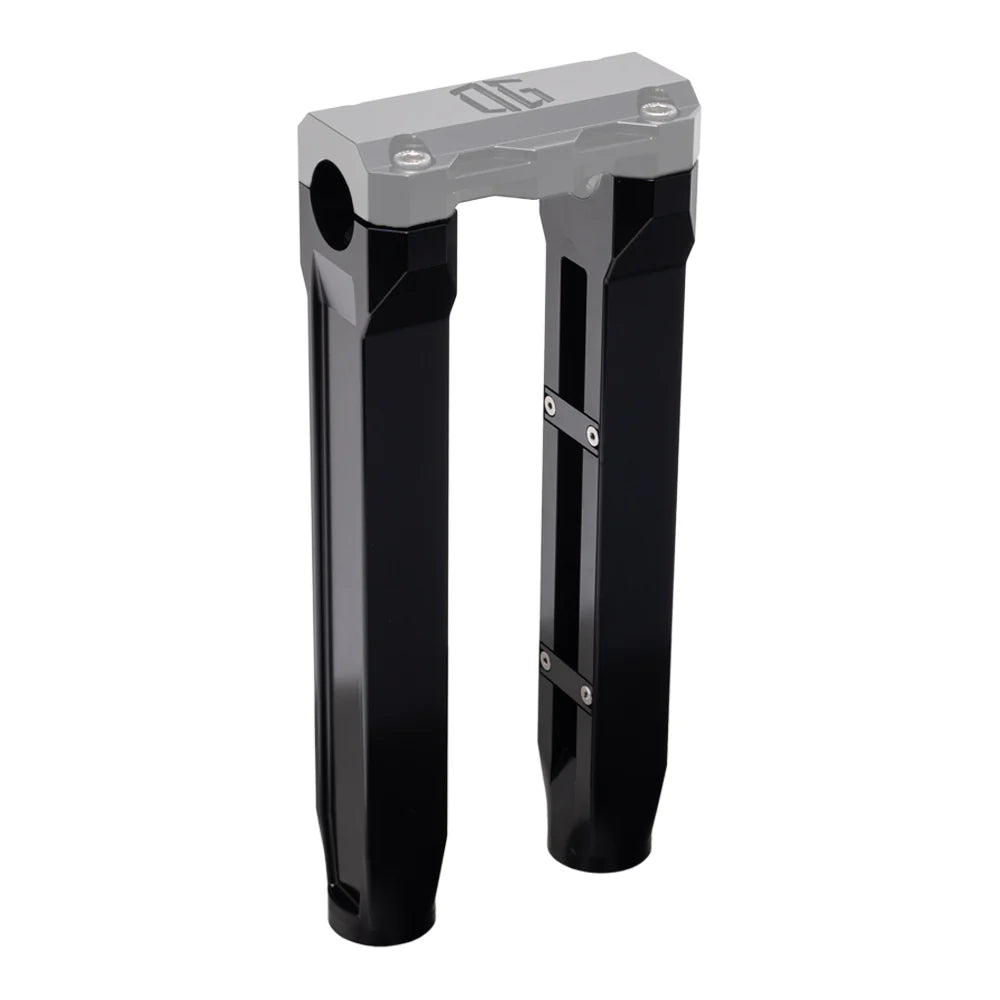 Og 10.5" Straight Riser Legs Original Garage Moto Black