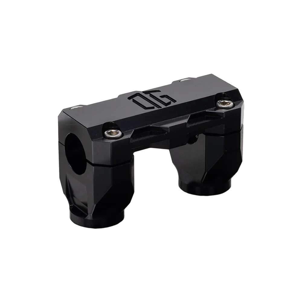 OG 2" Straight Risers Risers Original Garage Moto Standard OG Top Clamp Black Black