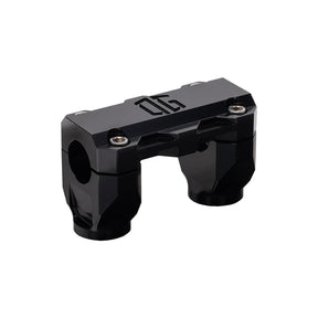 OG 2" Straight Risers Risers Original Garage Moto Standard OG Top Clamp Black Black