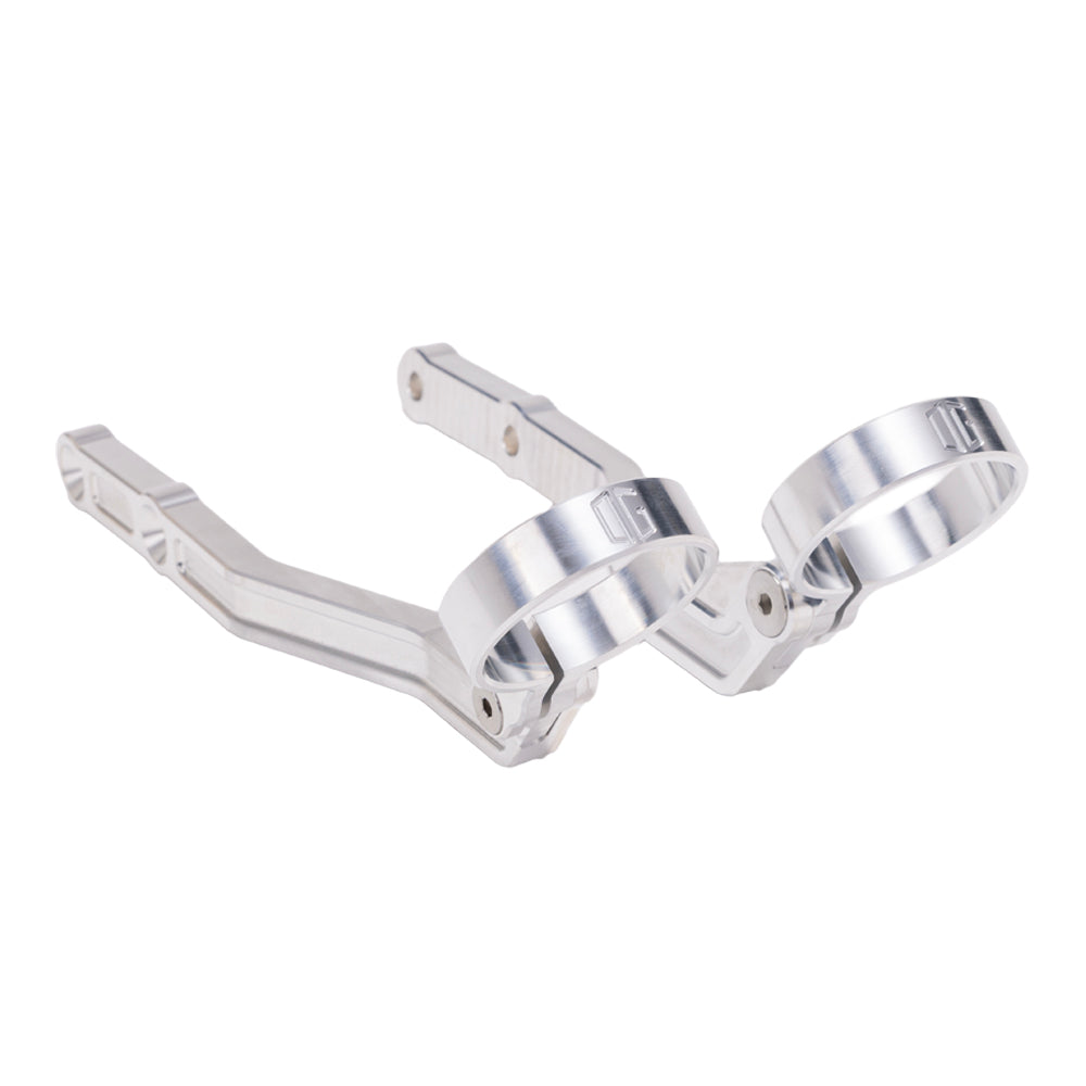 OG Remote Reservoir Mounts - 09-Up Touring Remote Reservoir Mounts Original Garage Moto Aluminium finish Ohlins