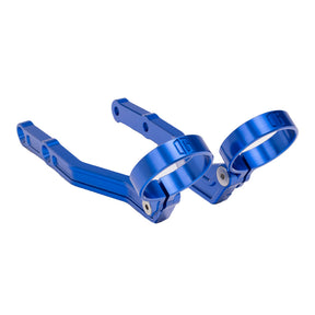 OG Remote Reservoir Mounts - 09-Up Touring Remote Reservoir Mounts Original Garage Moto Blue Ohlins