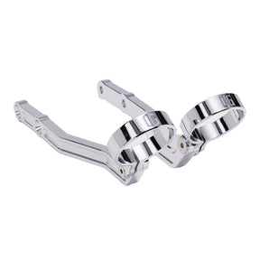OG Remote Reservoir Mounts - 09-Up Touring Remote Reservoir Mounts Original Garage Moto Chrome Ohlins