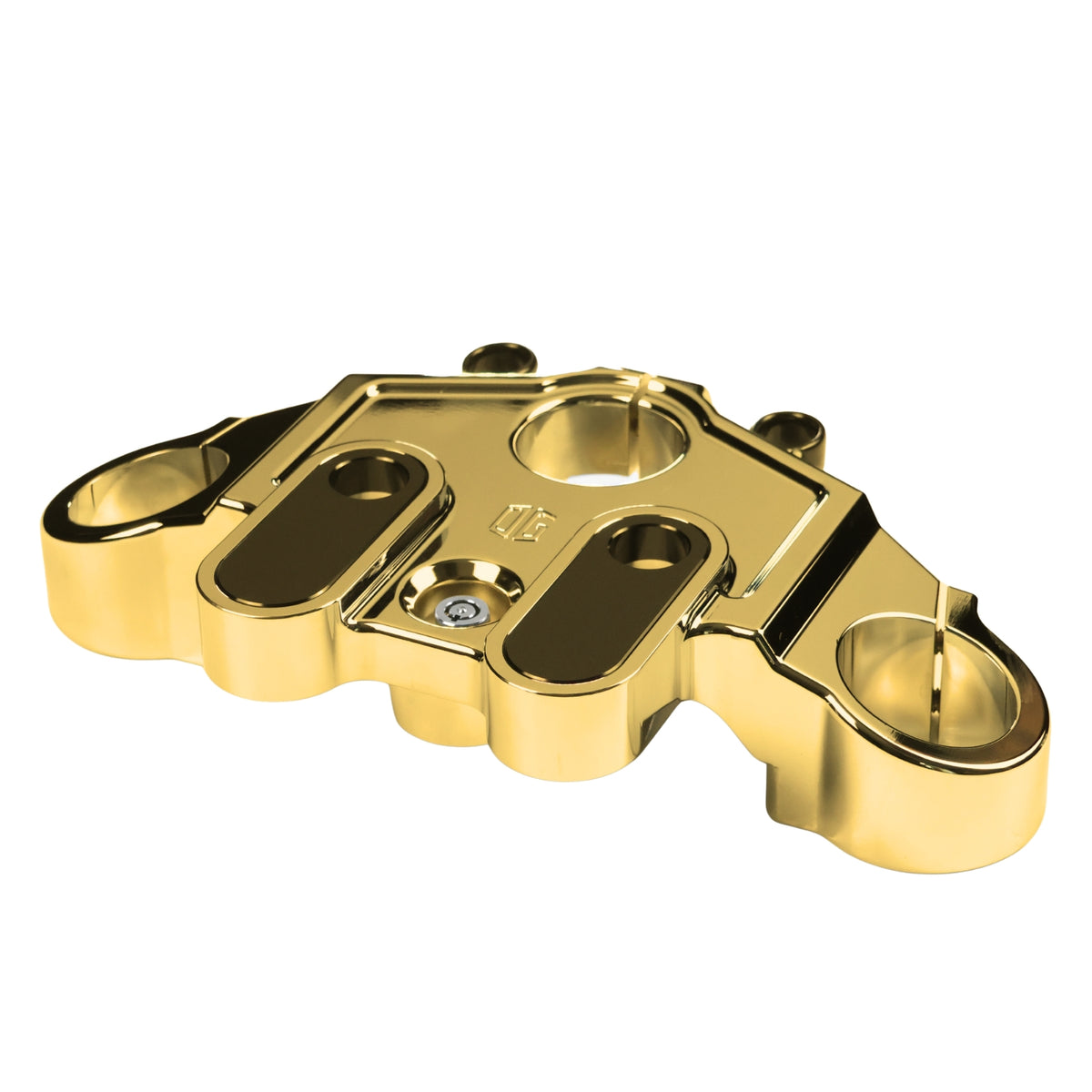 OG Drop 1" Top Triple Tree - 14-23 Touring Top Triple Tree Original Garage Moto Gold Plating