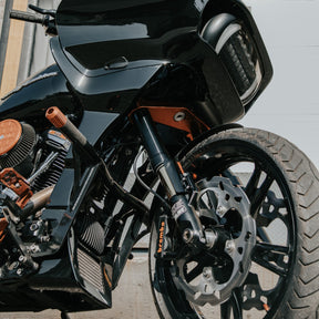 OG Highway Peg Crash Bar - 09-23 Touring Front Crash Bar Original Garage Moto