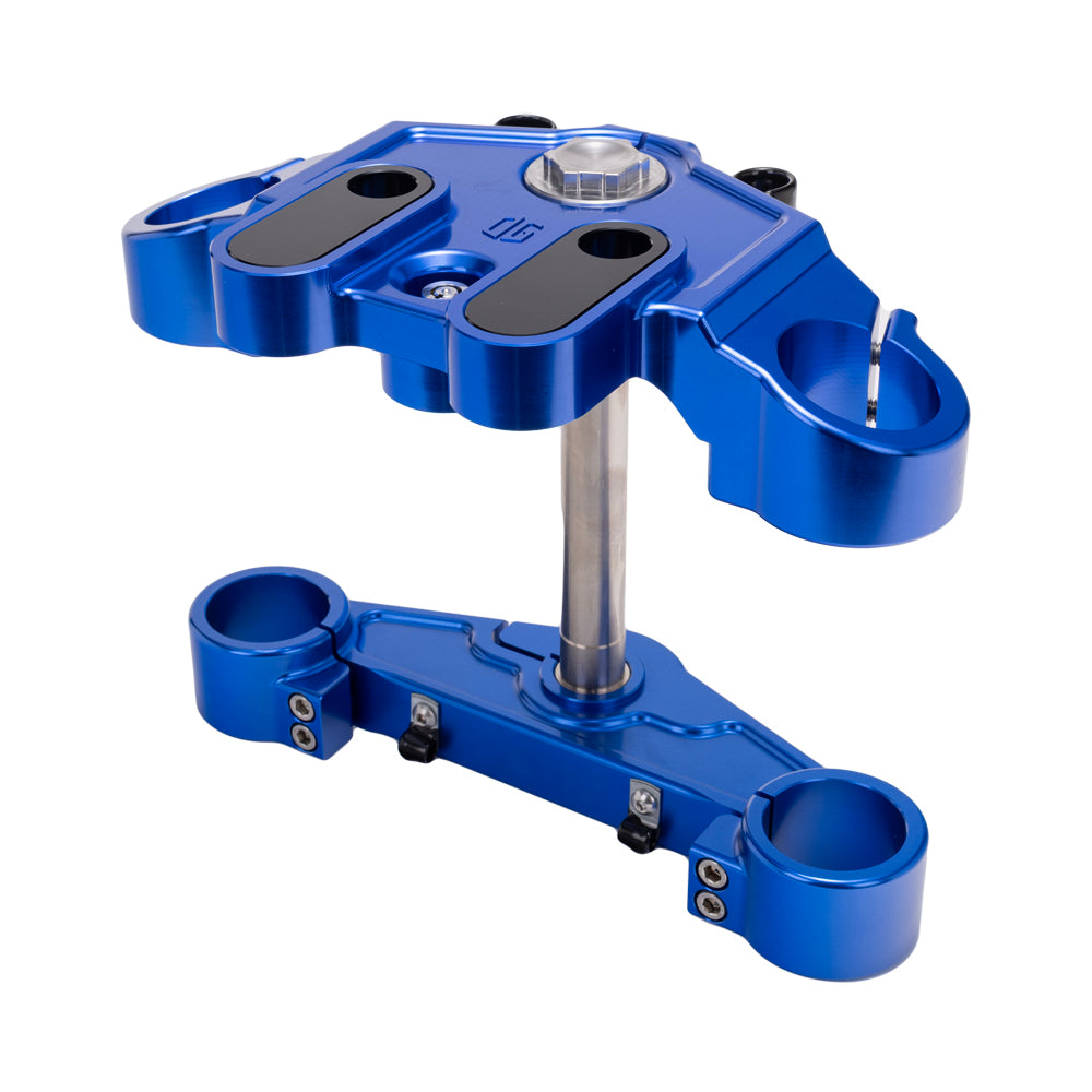 OG Drop 1" Triple Trees kit - 14+ Touring Triple Trees Original Garage Moto Blue