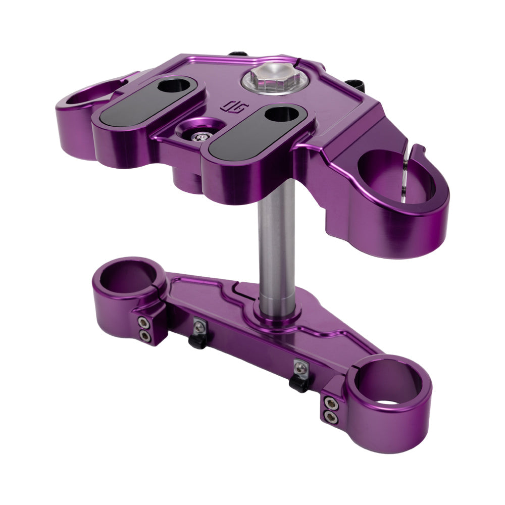 OG Drop 1" Triple Trees kit - 14+ Touring Triple Trees Original Garage Moto Purple