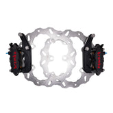Og 320mm Complete Radial Brake Kit For 2024 Up Touring Original Garage Moto Brembo 108mm M4 Monobloc Caliper Set - Black Black Black