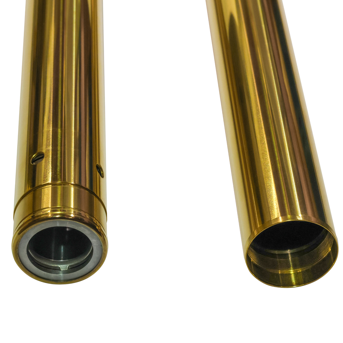 OG 49mm Fork Tubes - 18+ Softail Fork Tubes Original Garage Moto Gold Stock (23 3/4'')