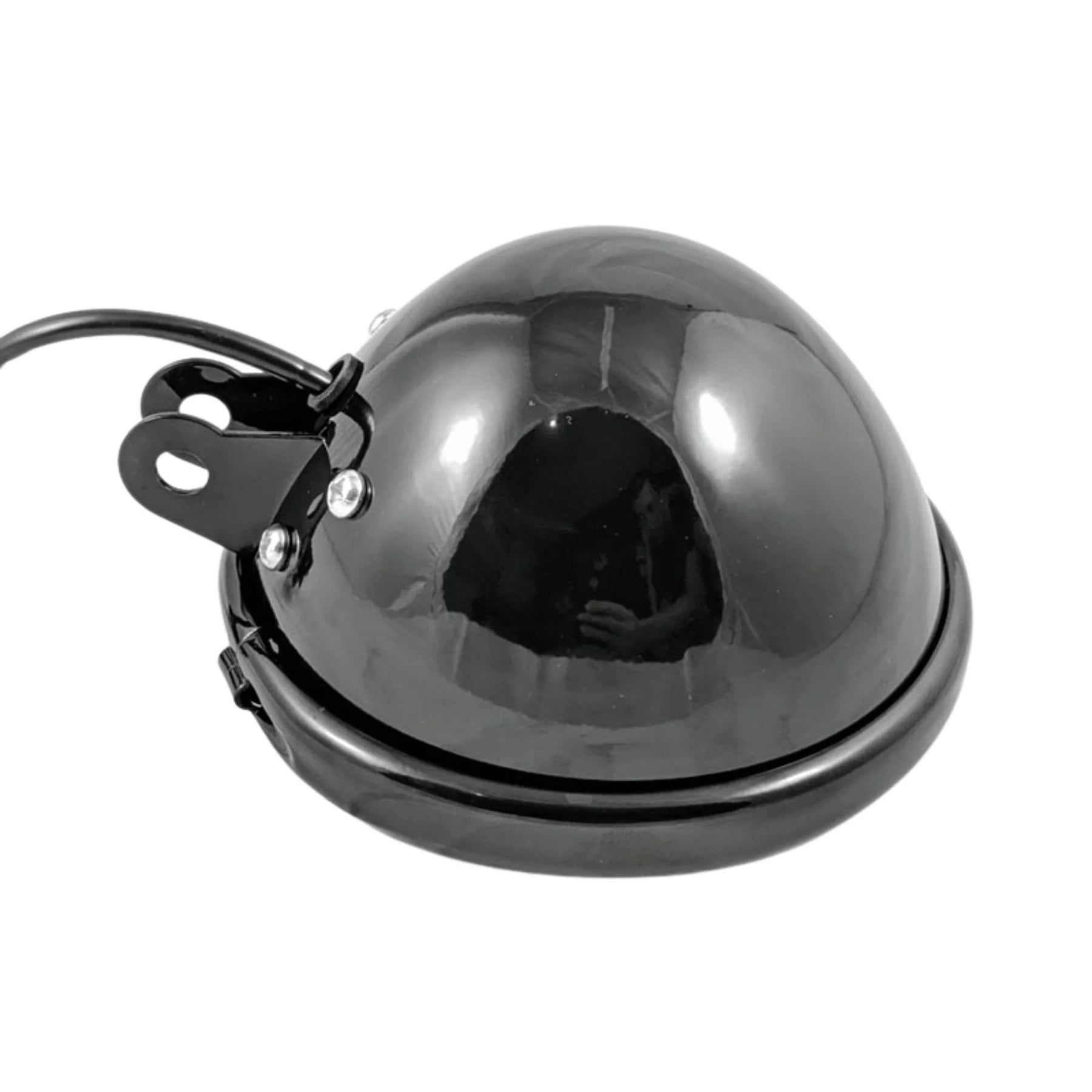 OG 5.75'' Black Headlight Bucket Headlight Bucket Original Garage Moto Standard H4 headlight connector