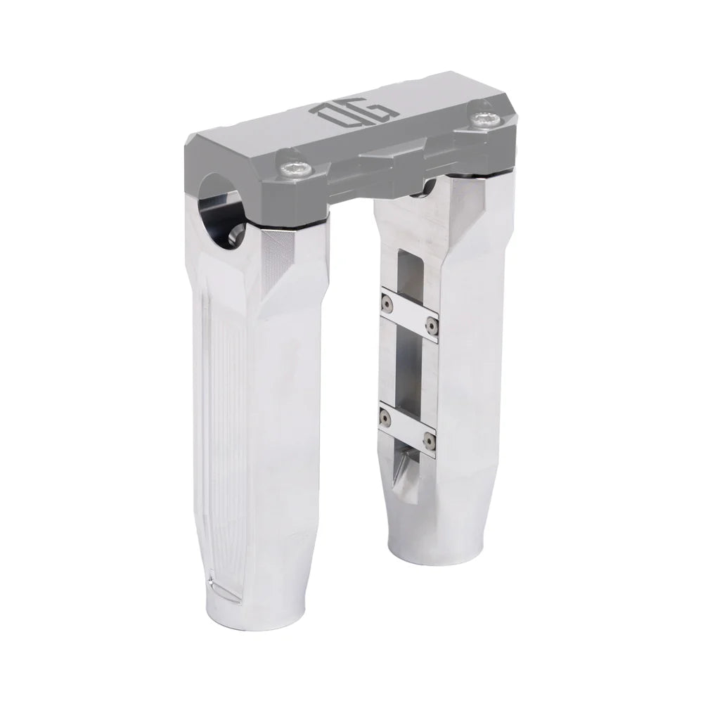 OG 6.5" Straight Riser Legs Riser Legs Original Garage Moto Aluminium Finish