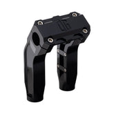 OG 6.5" Pull Back Risers Risers Original Garage Moto Standard OG Top Clamp Black Black