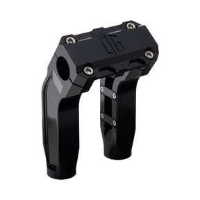 OG 6.5" Pull Back Risers Risers Original Garage Moto Standard OG Top Clamp Black Black