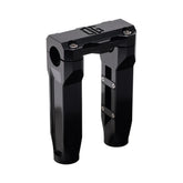 OG 6.5" Straight Risers Risers Original Garage Moto Standard OG Top Clamp Black Black