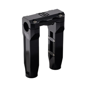 OG 6.5" Straight Risers Risers Original Garage Moto Standard OG Top Clamp Black Black