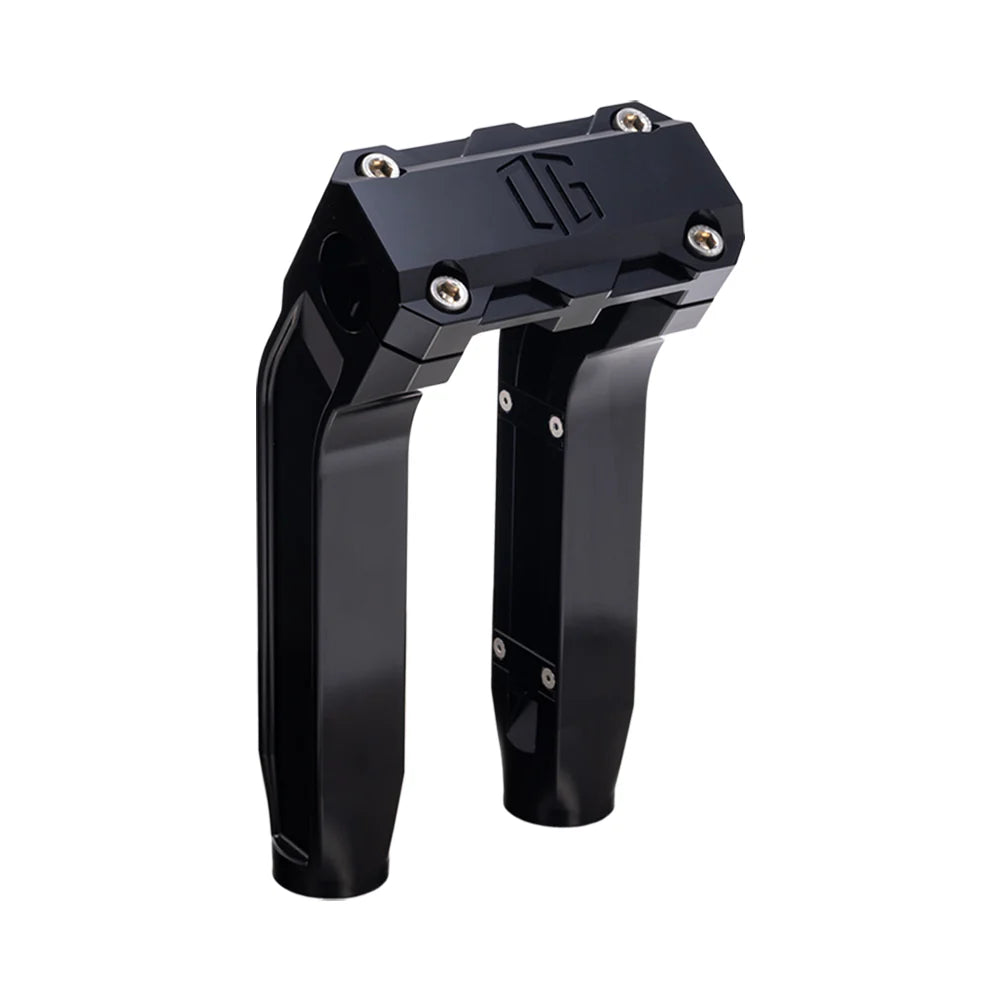 OG 8.5" Pull Back Risers Risers Original Garage Moto Standard OG Top Clamp Black Black