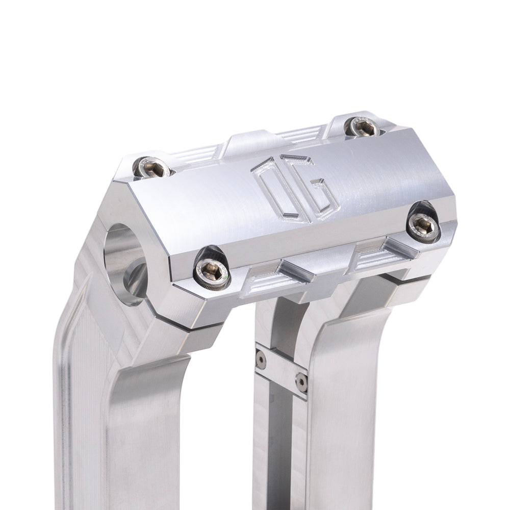 Og 8.5" Straight Risers Risers Original Garage Moto Standard OG Top Clamp Aluminium Finish Aluminium Finish
