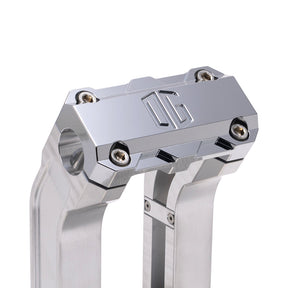 Og 8.5" Straight Risers Risers Original Garage Moto Standard OG Top Clamp Aluminium Finish Chrome