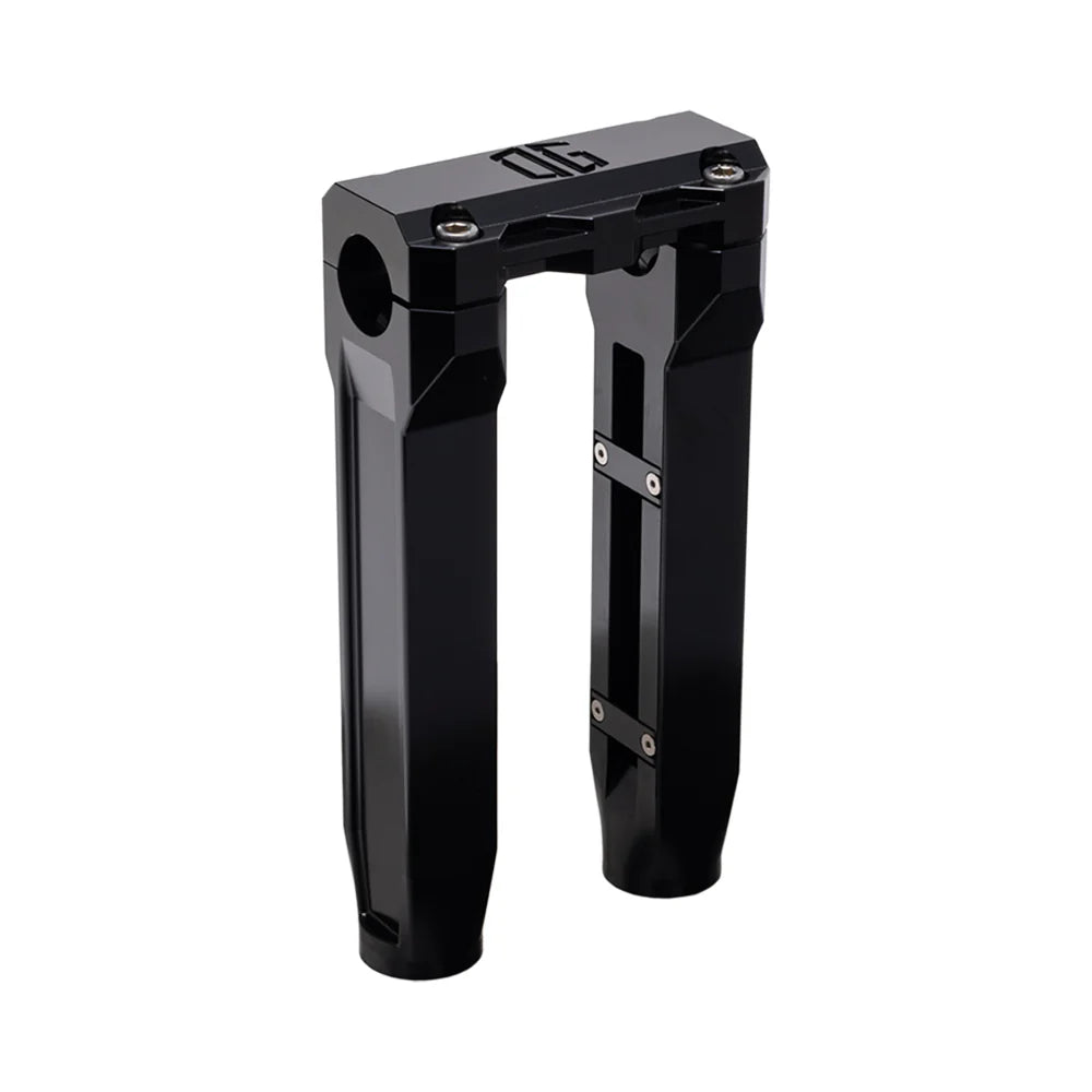 Og 8.5" Straight Risers Risers Original Garage Moto Standard OG Top Clamp Black Black