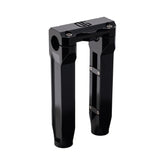 Og 8.5" Straight Risers Risers Original Garage Moto Standard OG Top Clamp Black Black
