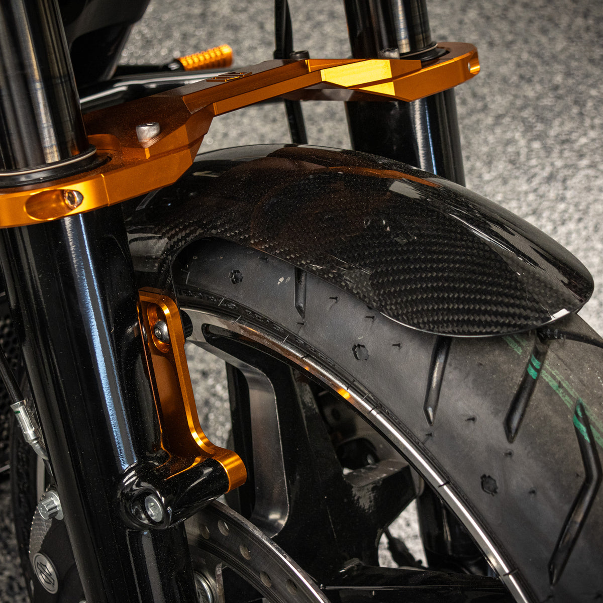 OG Bagger Shorty Carbon Fiber Fender Kit - 24+ Touring Front Fenders Original Garage Moto