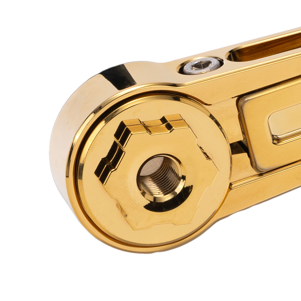 OG Billet Pivot Cover for OG Adjustable Brake Arm - Touring Brake Arm Original Garage Moto Gold Plating