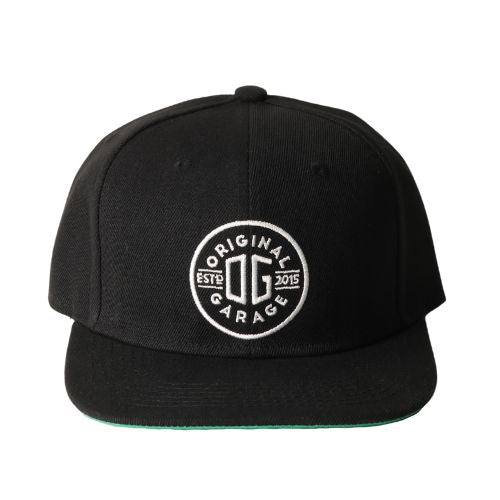 OG Snapback, Black Snapback Original Garage Moto