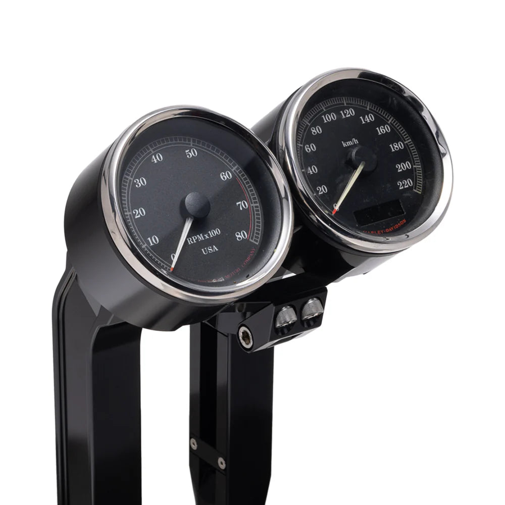 OG Dual Billet Gauge Pods Gauge Mount Original Garage Moto