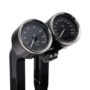 OG Dual Billet Gauge Pods Gauge Mount Original Garage Moto