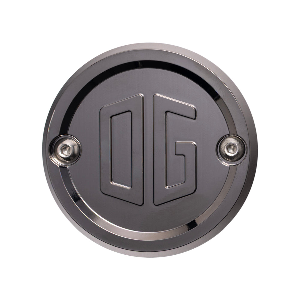 OG Points Cover - Evo & Sportster Timing Cover Original Garage Moto Black Chrome