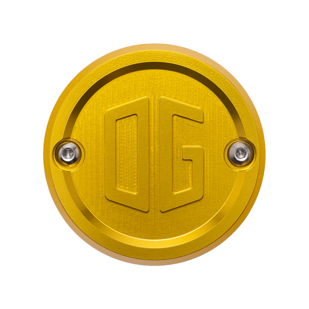 OG Points Cover - Evo & Sportster Timing Cover Original Garage Moto Gold