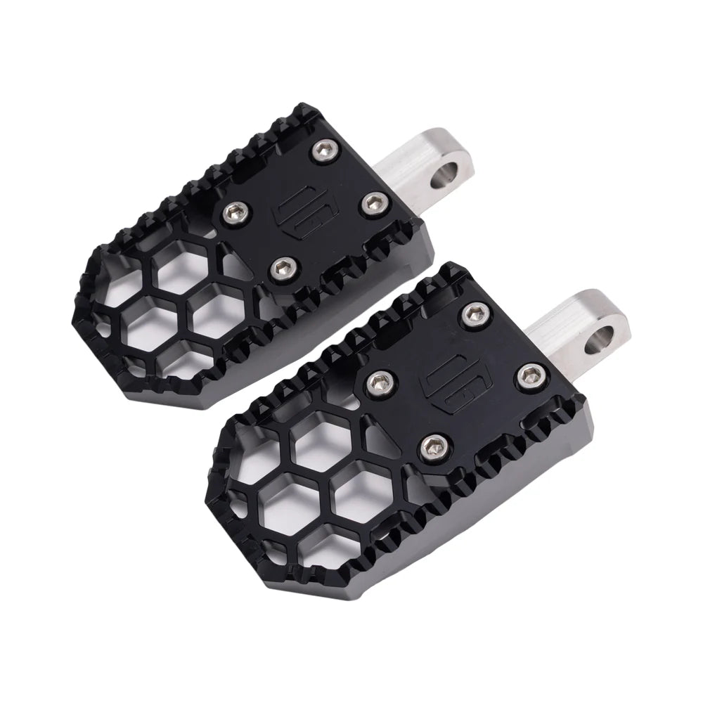 OG HoneyComp V3 Foot Pegs Foot Pegs Original Garage Moto Black Dyna/FXR/XL & Bagger Passenger