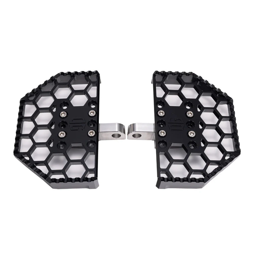 OG HoneyComp V3 Mini Floorboards - Indian Floorboards Original Garage Moto Black Scout/Chief Front