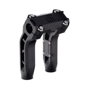 Og Performance 6.5" Pull Back Risers Original Garage Moto OG Performance Top Clamp Black Black