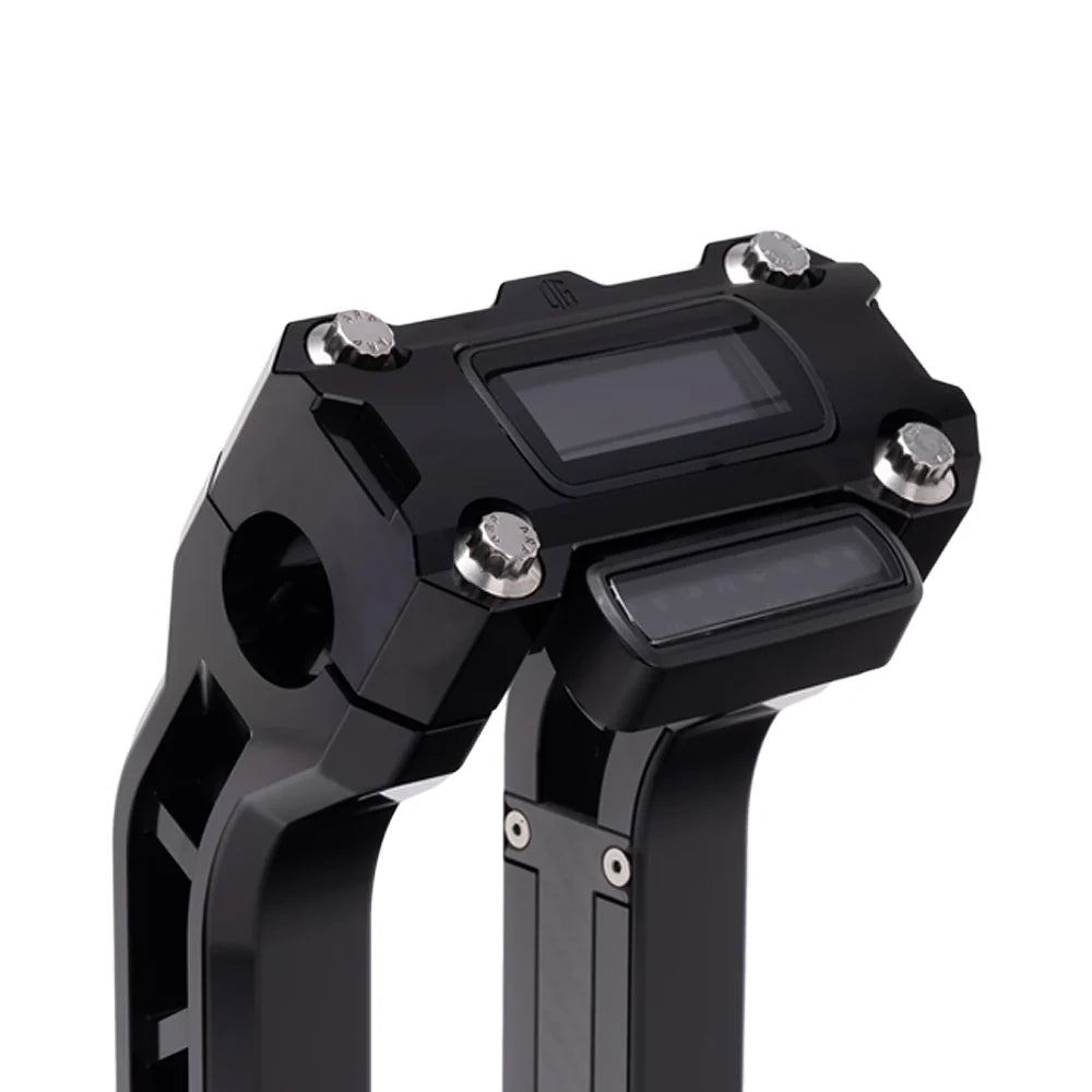 Og Performance Digital Gauge Top Clamp Original Garage Moto Black