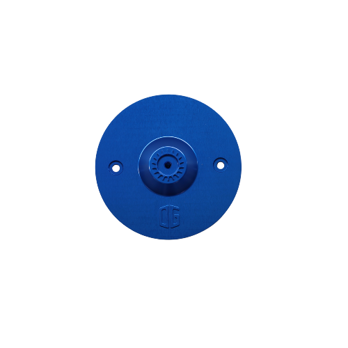 OG Quad Lock Reversible Gauge Block Off Plate Phone Mount Original Garage Moto Blue